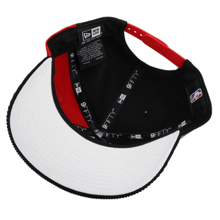 Chicago Bulls Split Championship Black/Red Metallic 9Fifty A Frame Snapback Hat