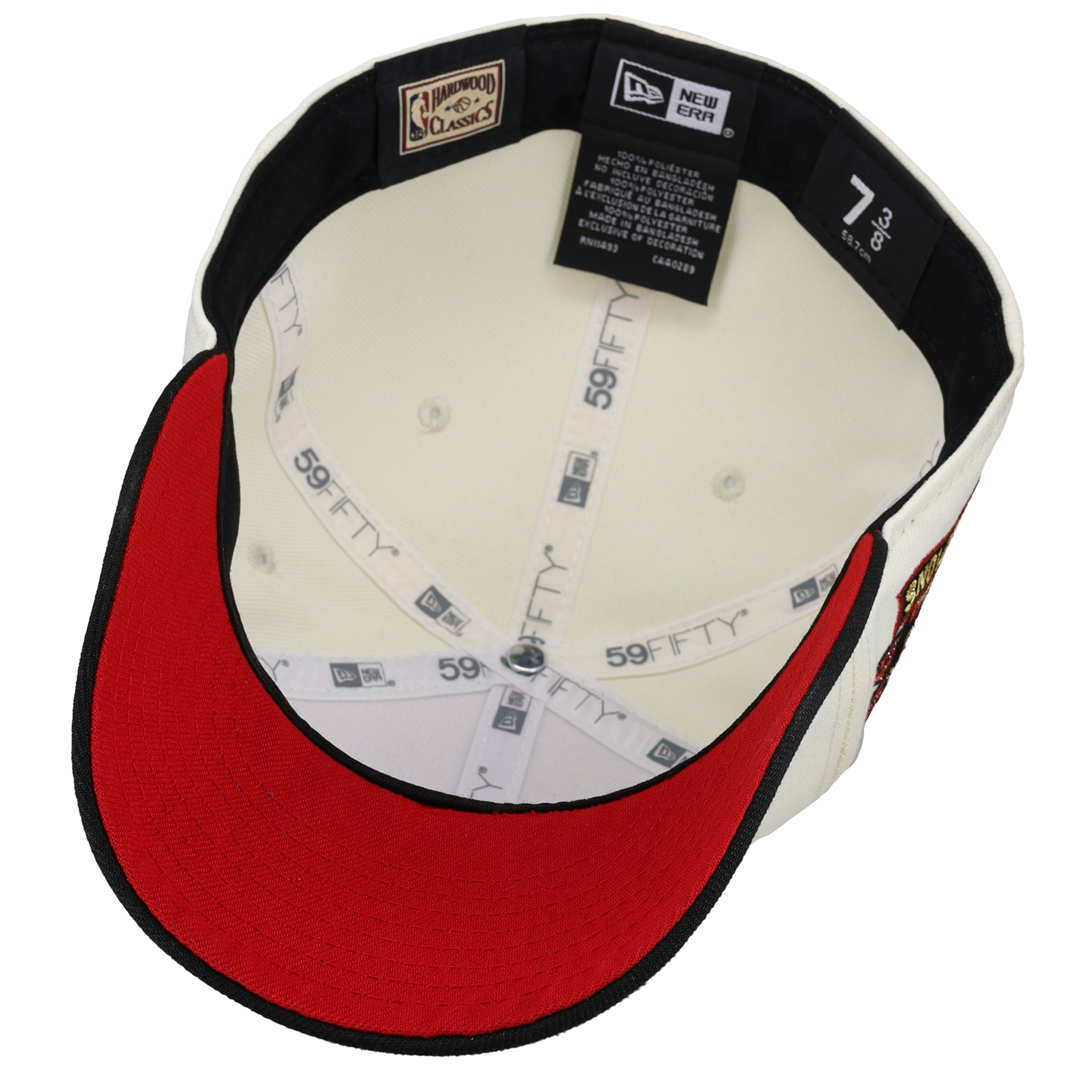 Chicago Bulls 1996 NBA Champions White/Black Gold Metallic 59Fifty Fitted Hat