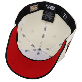 Chicago Bulls 1996 NBA Champions White/Black Gold Metallic 59Fifty Fitted Hat