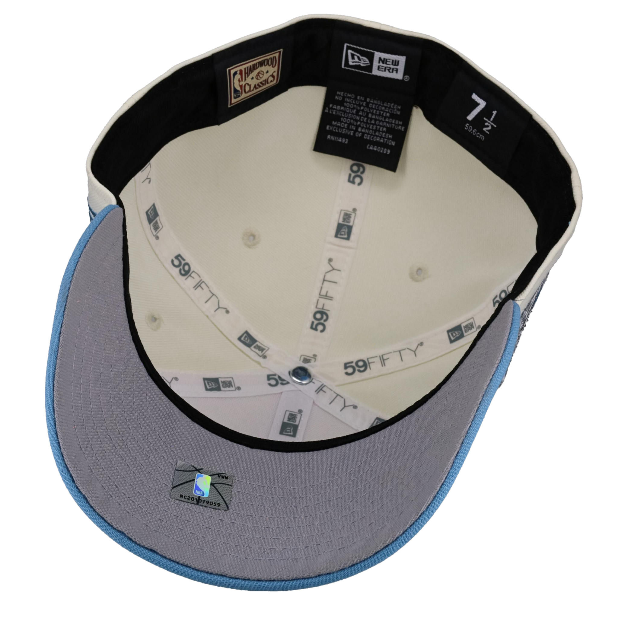 Chicago Bulls 1996 NBA Champions Chrome/Blue Metallic 59Fifty Fitted Hat