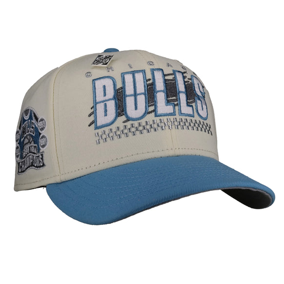 Chicago Bulls 1996 NBA Champions Chrome/Blue Metallic 59Fifty Fitted Hat