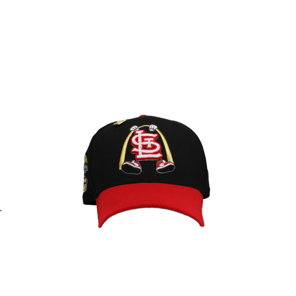 St Louis Cardinals 125th Anniversary Black/Red Arch 59Fifty Fitted Hat