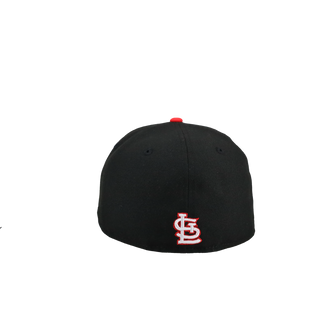 St Louis Cardinals 125th Anniversary Black/Red Arch 59Fifty Fitted Hat
