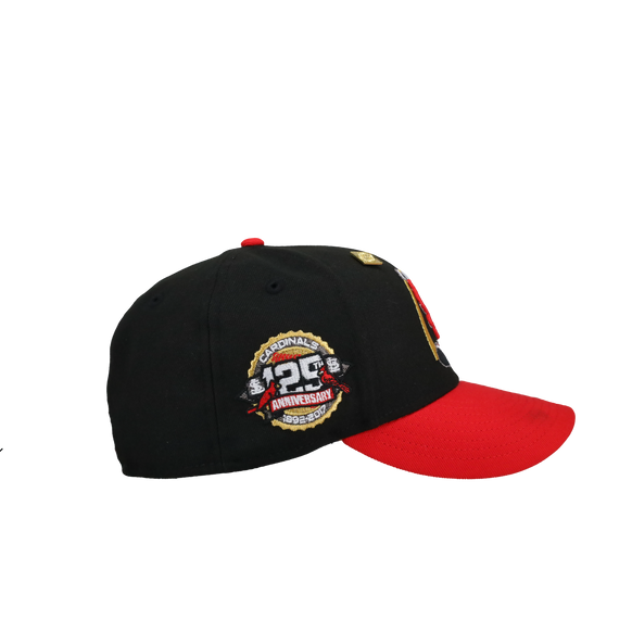 St Louis Cardinals 125th Anniversary Black/Red Arch 59Fifty Fitted Hat