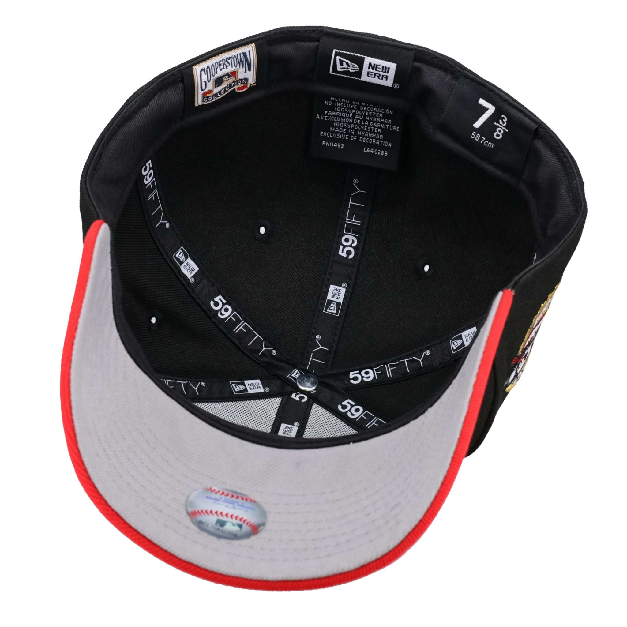 St Louis Cardinals 125th Anniversary Black/Red Arch 59Fifty Fitted Hat