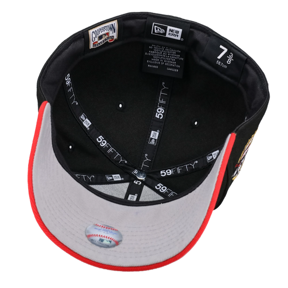 St Louis Cardinals 125th Anniversary Black/Red Arch 59Fifty Fitted Hat