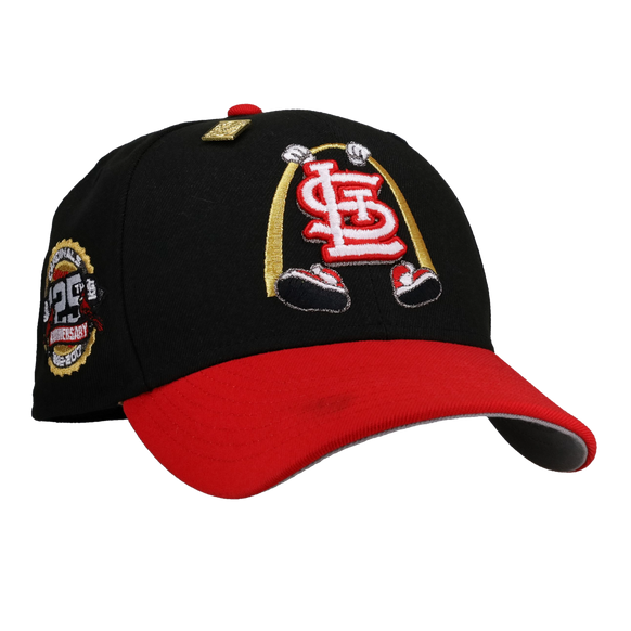 St Louis Cardinals 125th Anniversary Black/Red Arch 59Fifty Fitted Hat