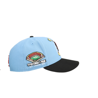 St Louis Cardinals Sportsman's Park Light Blue Arch 59Fifty Fitted Hat