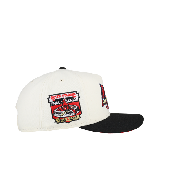 St. Louis Cardinals Busch Stadium White/Black/Red 9Fifty A Frame Snapback Hat