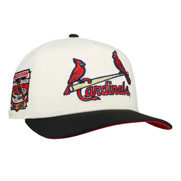 St. Louis Cardinals Busch Stadium White/Black/Red 9Fifty A Frame Snapback Hat