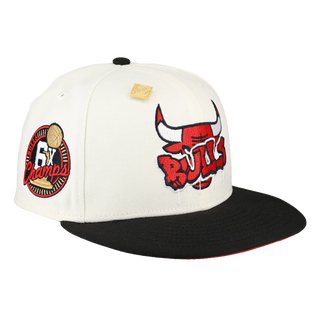 Chicago Bulls 6x Champs Patch New Era 59Fifty Fitted Hat
