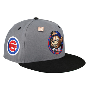 Chicago Cubs Clark The Bear circle Logo Cubs Side Patch 59Ffity Fitted Hat