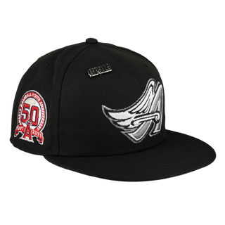 Anaheim Angels Side Splash Collection 50th Anniversary Fitted Hat