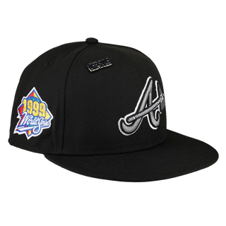 Atlanta Braves Side Splash Collection 1999 World Series Patch Fitted Hat