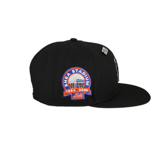 New York Mets Side Splash Collection Shea Stadium Patch Fitted Hat