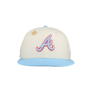Atlanta Braves Two-Tone Color Pack Chrome Cap 59Fifty Fitted Hat