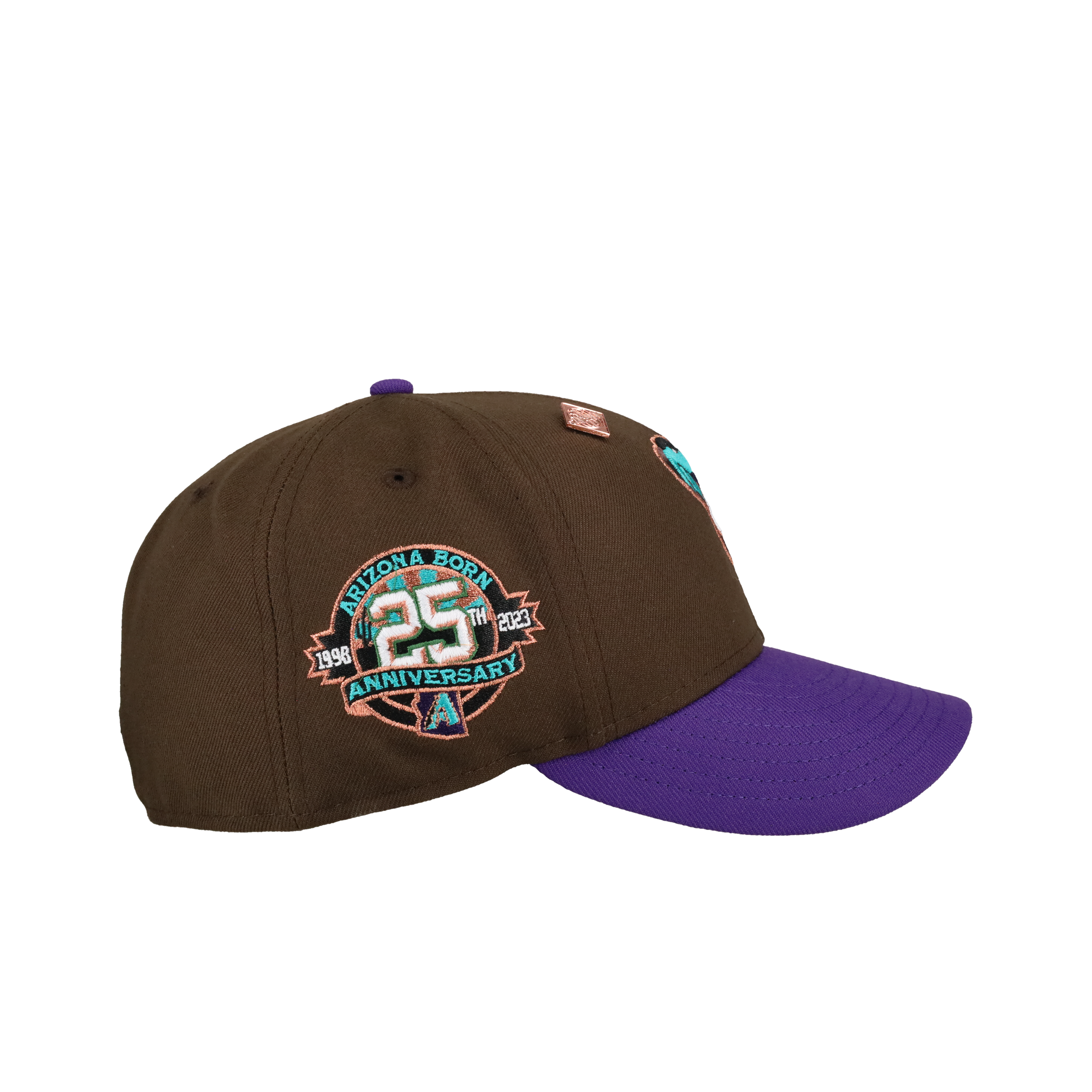 Arizona Diamondbacks 25th Anniversary Walnut/Purple 59Fifty Fitted Hat