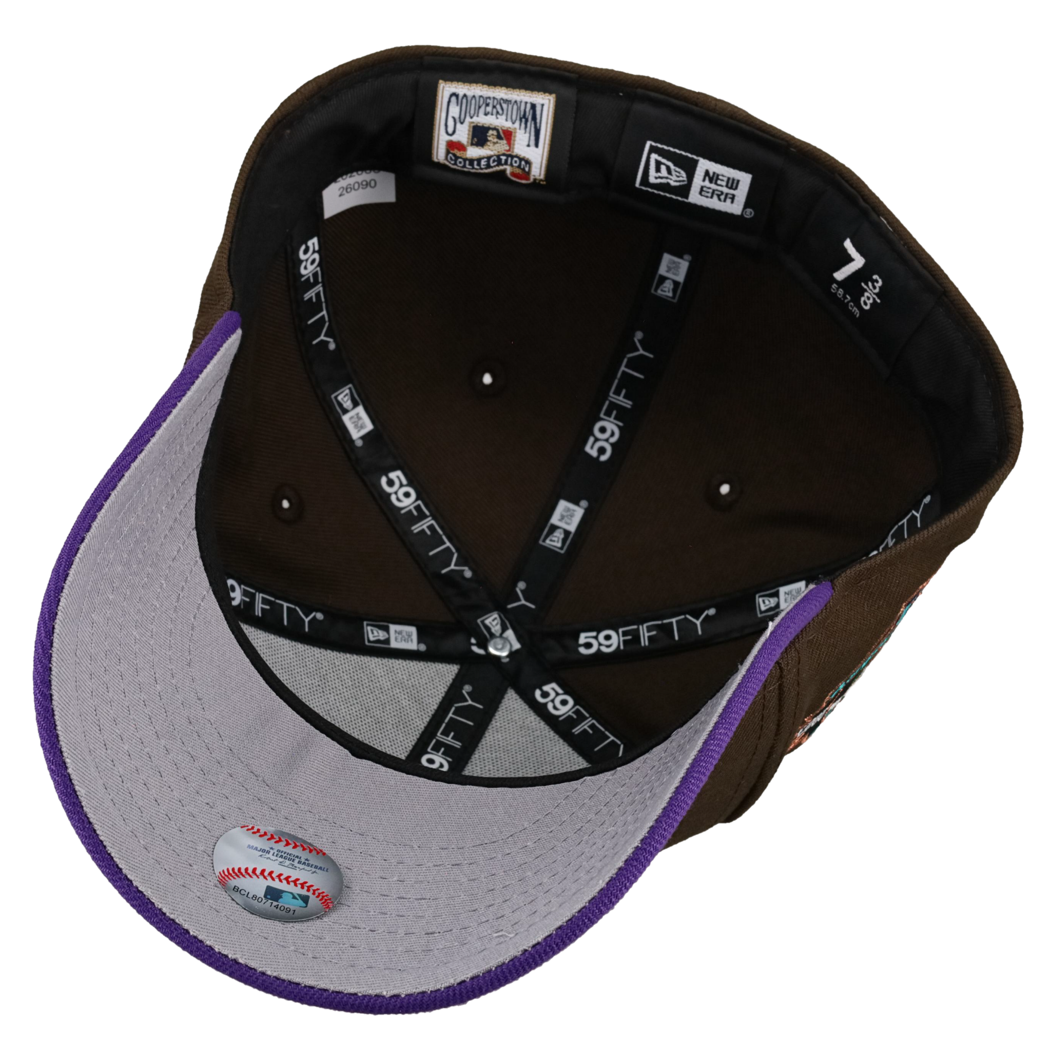 Arizona Diamondbacks 25th Anniversary Walnut/Purple 59Fifty Fitted Hat