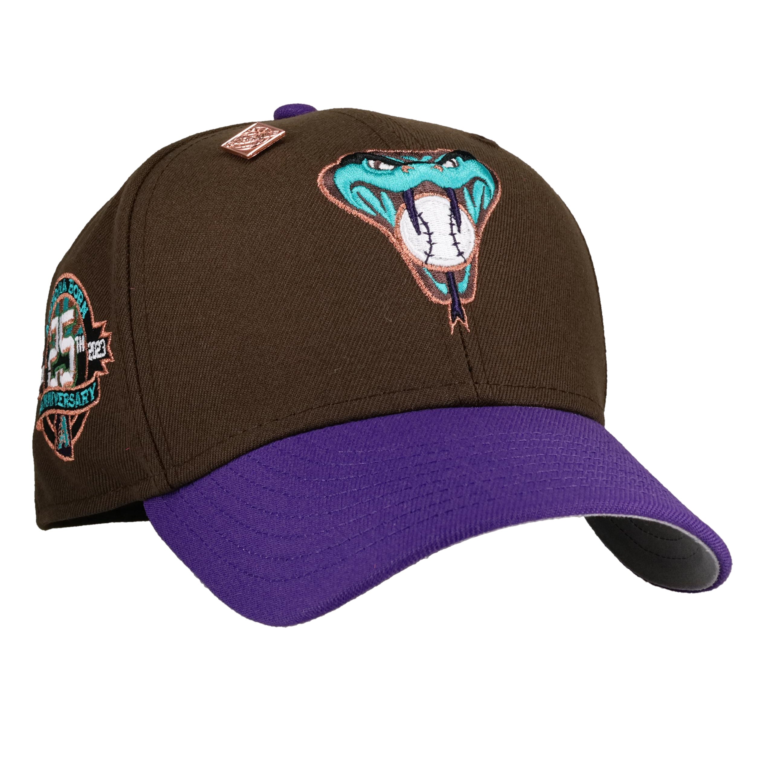 Arizona Diamondbacks 25th Anniversary Walnut/Purple 59Fifty Fitted Hat