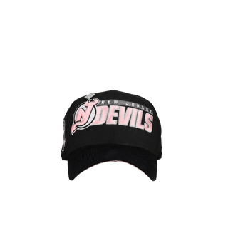 New Jersey Devils 20th Anniversary Black/Pink Corduroy Script 59Fifty Fitted Hat