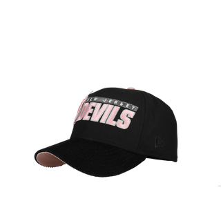 New Jersey Devils 20th Anniversary Black/Pink Corduroy Script 59Fifty Fitted Hat