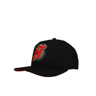 New Jersey Devils Black 9Fifty A Frame Snapback Hat