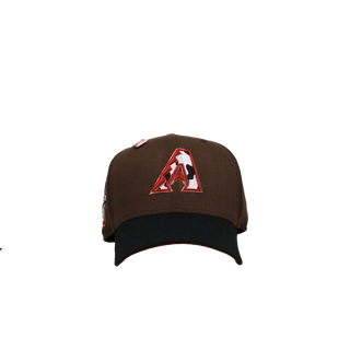 Arizona Diamondbacks 2001 World Series Walnut Metallic Cow 59Fifty Fitted Hat