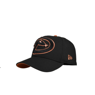Arizona Diamondbacks 2001 World Series Black Copper Metallics/Orange Brim 59Fifty Fitted Hat