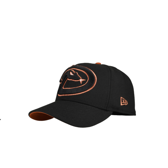 Arizona Diamondbacks 2001 World Series Black Copper Metallics/Orange Brim 59Fifty Fitted Hat