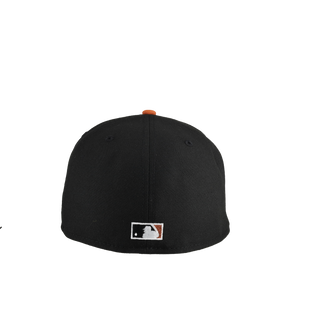 Arizona Diamondbacks 2001 World Series Black Copper Metallics/Orange Brim 59Fifty Fitted Hat