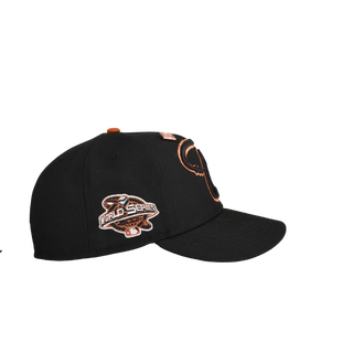 Arizona Diamondbacks 2001 World Series Black Copper Metallics/Orange Brim 59Fifty Fitted Hat