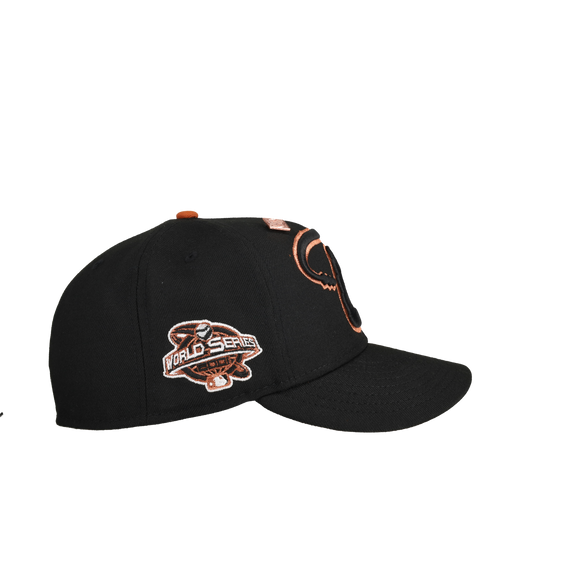 Arizona Diamondbacks 2001 World Series Black Copper Metallics/Orange Brim 59Fifty Fitted Hat