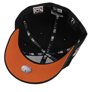 Arizona Diamondbacks 2001 World Series Black Copper Metallics/Orange Brim 59Fifty Fitted Hat