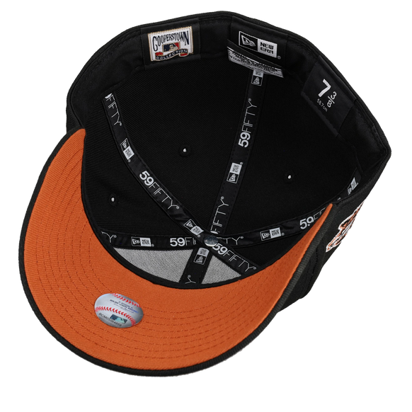 Arizona Diamondbacks 2001 World Series Black Copper Metallics/Orange Brim 59Fifty Fitted Hat