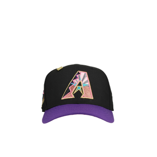 Arizona Diamondbacks 25th Anniversary Black/Purple Metallic 59Fifty Fitted Hat