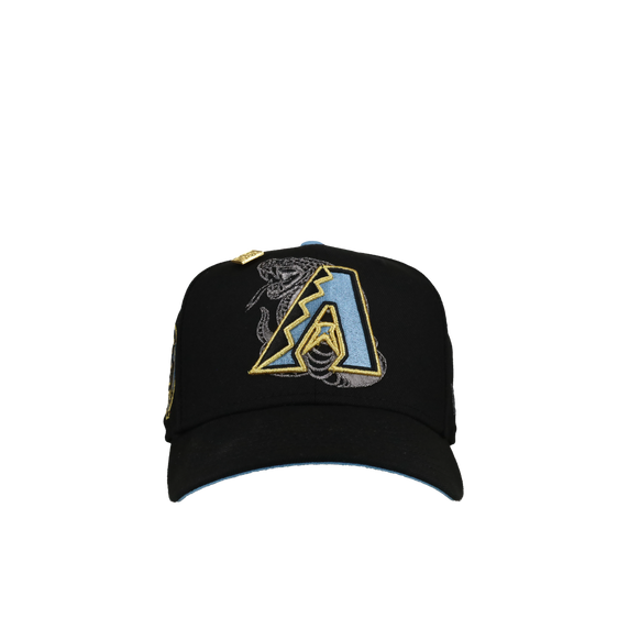 Arizona Diamondbacks 25th Anniversary Yellow/Blue Metallic 59Fifty Fitted Hat