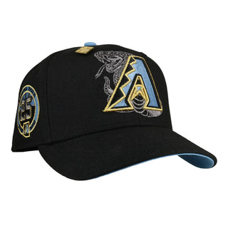 Arizona Diamondbacks 25th Anniversary Yellow/Blue Metallic 59Fifty Fitted Hat