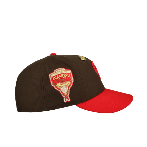 Arizona Diamondbacks 1998 Inaugural Season Walnut/Red 59Fifty Fitted Hat