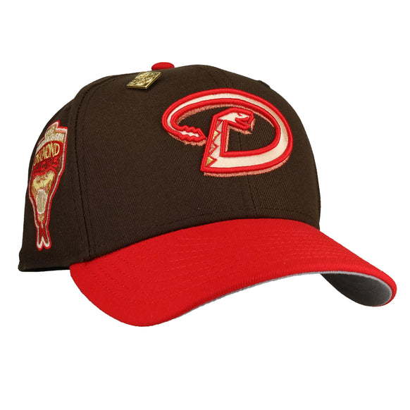 Arizona Diamondbacks 1998 Inaugural Season Walnut/Red 59Fifty Fitted Hat