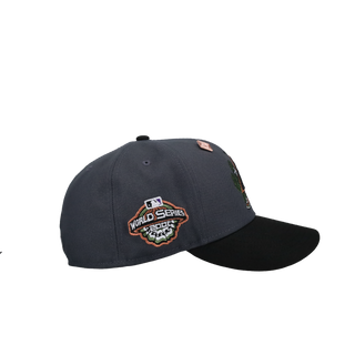 Arizona Diamondbacks 2001 World Series Graphite/Purple Cartoon 59Fifty Fitted Hat