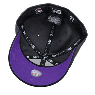 Arizona Diamondbacks 2001 World Series Graphite/Purple Cartoon 59Fifty Fitted Hat