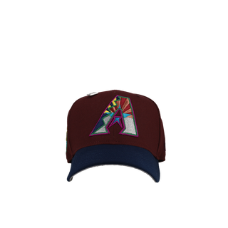 Arizona Diamondbacks 25th Anniversary Maroon/Navy Metallic 59Fifty Fitted Hat