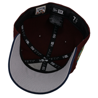 Arizona Diamondbacks 25th Anniversary Maroon/Navy Metallic 59Fifty Fitted Hat