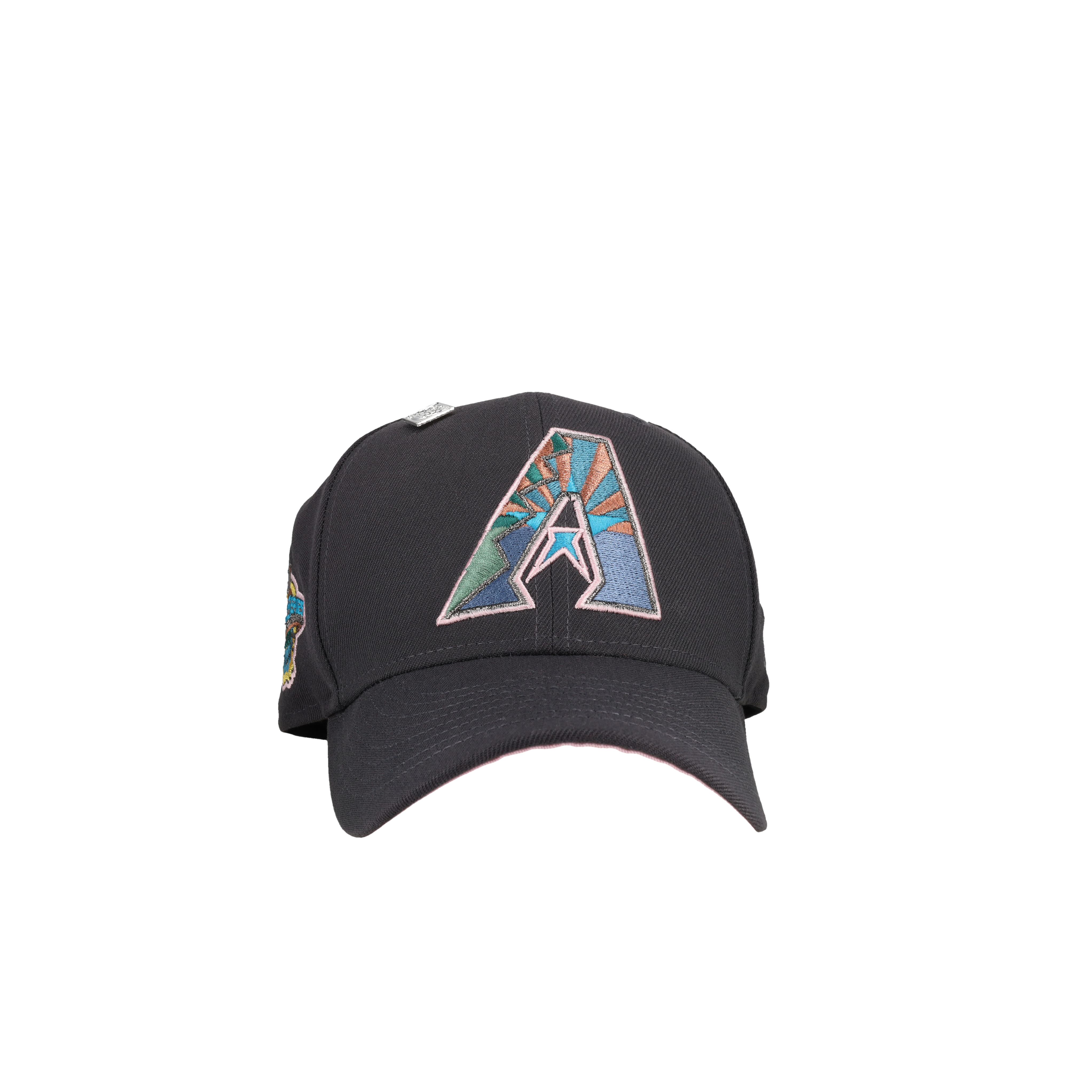 Arizona Diamondbacks 2001 World Series Graphite/Pink 59Fifty Fitted Hat