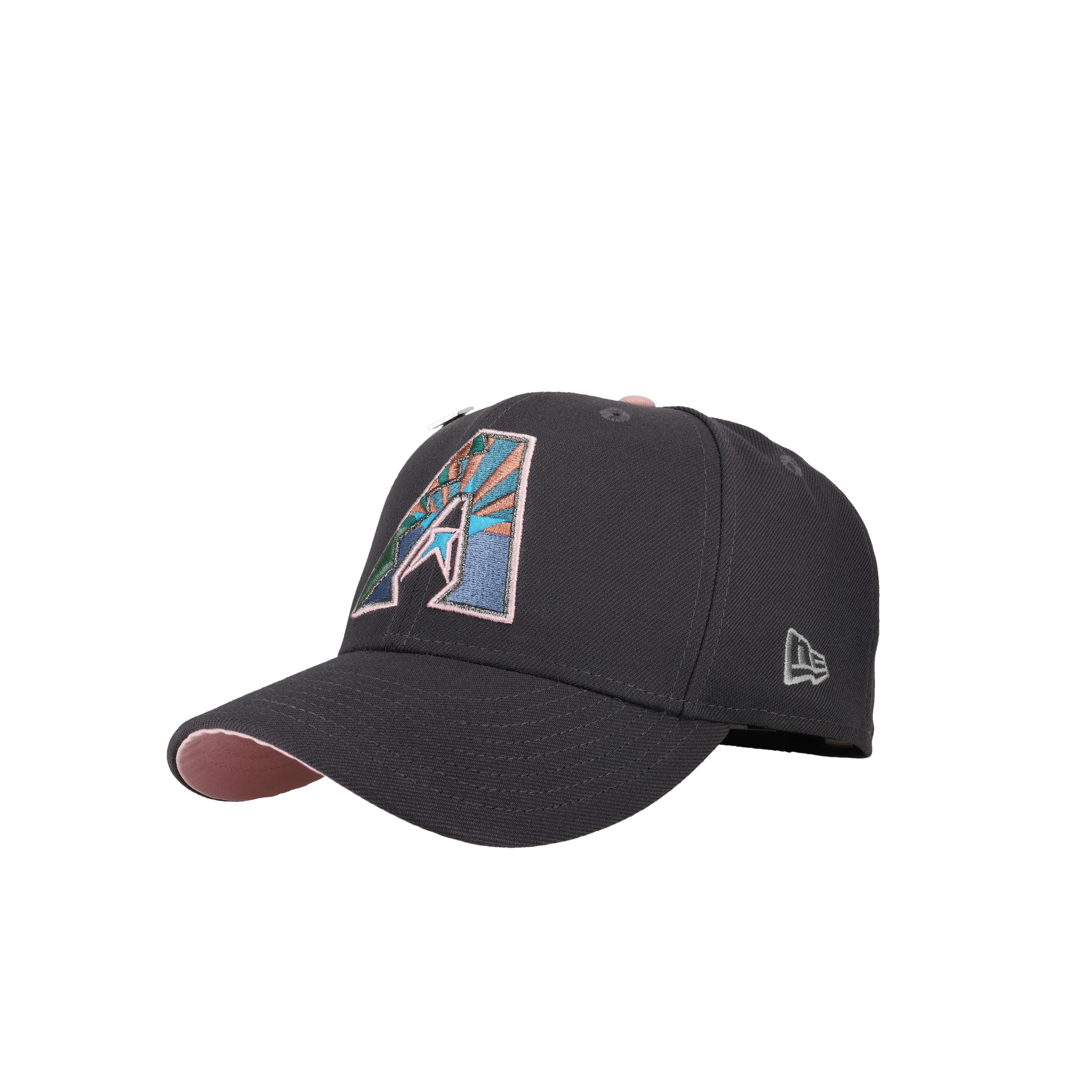 Arizona Diamondbacks 2001 World Series Graphite/Pink 59Fifty Fitted Hat
