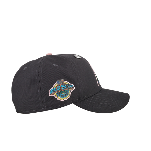 Arizona Diamondbacks 2001 World Series Graphite/Pink 59Fifty Fitted Hat