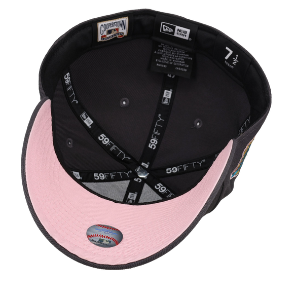 Arizona Diamondbacks 2001 World Series Graphite/Pink 59Fifty Fitted Hat