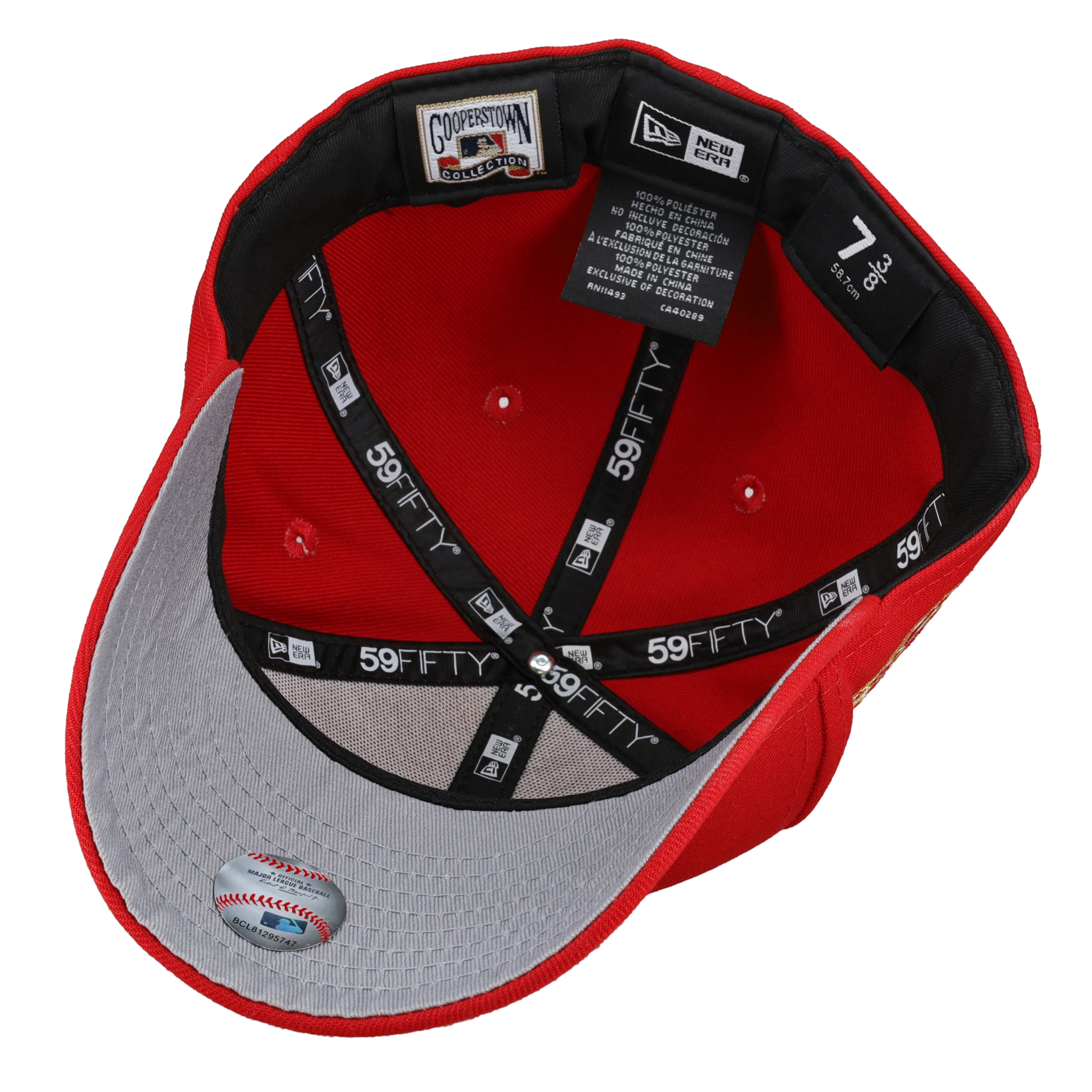 Arizona Diamondbacks 2001 World Series Red Gold Metallic 59Fifty Fitted Hat