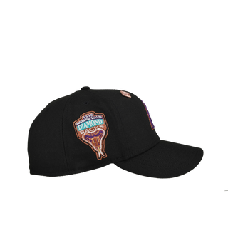 PRE-ORDER Arizona Diamondbacks 1998 Inaugural Season Black Cow Print Metallic 59Fifty Fitted Hat