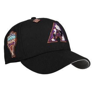 Arizona Diamondbacks 1998 Inaugural Season Black Safari Print Metallic 59Fifty Fitted Hat